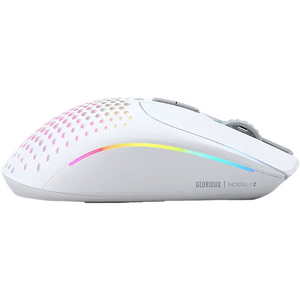 Glorious Mouse Gaming Model I 2 Wireless, 26000 DPI, Ultralight 75g, Bluetooth, 9 butoane, Alb mat