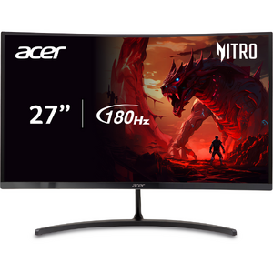 Monitor Acer Nitro ED273US3, ZeroFrame, 27 inch, VA, QHD, 2560 x 1440, HDMI, DisplayPort, Curbat 1500R, 180Hz, 5ms, Negru