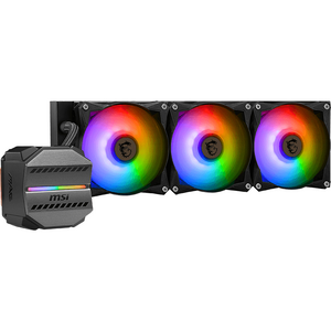 Cooler MSI MAG CORELIQUID M360, Racire cu lichid, AIO 360mm, RGB, Intel/ AMD, Negru