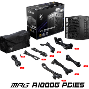 Sursa MSI MPG A1000G PCIE5, 80 Plus Gold, 1000W, Full Modulara