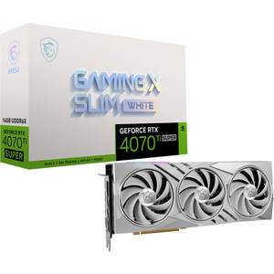 MSI GeForce RTX 4070 Ti SUPER 16G GAMING X SLIM, 16GB GDDR6X, 256-bit, Alb