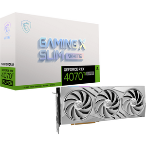 MSI GeForce RTX 4070 Ti SUPER 16G GAMING X SLIM WHITE, 16GB GDDR6X, 256-bit