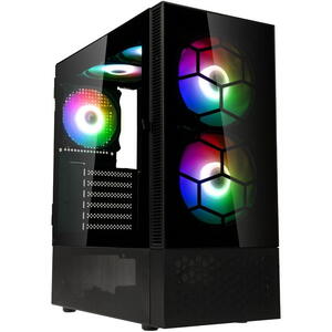 Carcasa Kolink Observatory MX Glass ARGB, Mid-Tower, Negru, PGW-CH-KOL-113