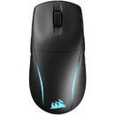 Corsair M75 Wireless Lightweigh RGB, Ambidextru, 26000 DPI, 89g, Negru