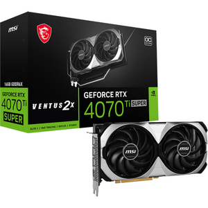 MSI GeForce RTX 4070 Ti SUPER 16G VENTUS 2X OC, 16GB GDDR6X, 256-bit