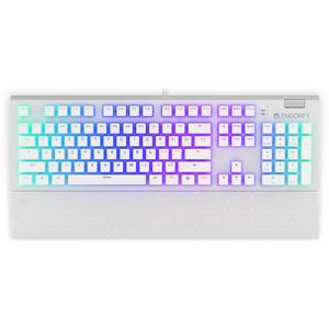 ENDORFY Omnis Pudding Onyx White Brown, RGB, USB, switch Kailh Brown, Layout US, Alb