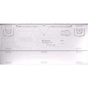 ENDORFY Omnis Pudding Onyx White Brown, RGB, USB, switch Kailh Brown, Layout US, Alb