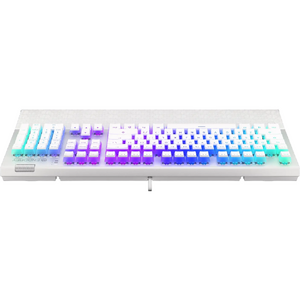 ENDORFY Omnis Pudding Onyx White Brown, RGB, USB, switch Kailh Brown, Layout US, Alb