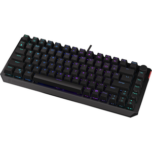 ENDORFY Thock 75% Red, RGB, USB, switch Kailh Red, Layout US, Negru