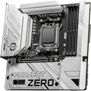 Placa de baza MSI B650M PROJECT ZERO, Socket AM5, DDR5, Wi-Fi, BT, Micro ATX