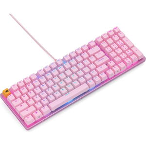 Glorious Tastatura mecanica GMMK 2 Full Size 96%, RGB, USB-C, Fox Linear Switch, Layout US, Roz