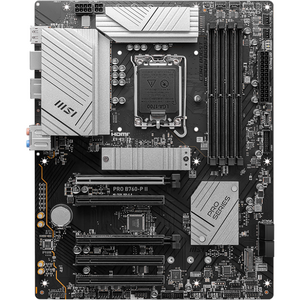 Placa de baza MSI PRO B760-P II, Socket LGA1700, DDR5, ATX, Negru/Alb