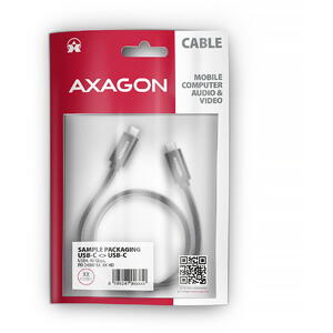 AXAGON Cablu de date BUCM4X-CM10AB, USB-C, 1m, PD 240W, Negru