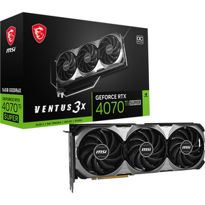 MSI GeForce RTX 4070 Ti SUPER 16G VENTUS 3X OC, GDDR6, 256-bit, Negru