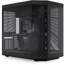 Y70, Dual Chamber, Mid-Tower, ATX, Sticla Securizata lateral/fata, riser PCIe inclus, Negru