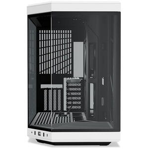 Carcasa HYTE Y70, Dual Chamber, Mid-Tower, ATX, Sticla Securizata lateral/fata, riser PCIe inclus, Negru/Alb