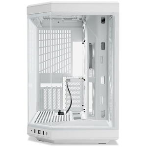 Carcasa HYTE Y70, Dual Chamber, Mid-Tower, ATX, Sticla Securizata lateral/fata, riser PCIe inclus, Alb