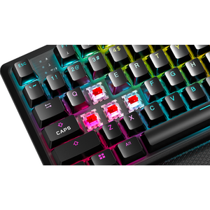Corsair K70 CORE TKL Wireless RGB, MLX Red v2 Linear Switch, Bluetooth, Suport, Negru