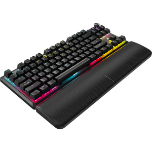 Corsair K70 CORE TKL Wireless RGB, MLX Red v2 Linear Switch, Bluetooth, Suport, Negru