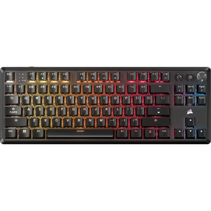 Corsair K70 CORE TKL Wireless RGB, MLX Red v2 Linear Switch, Bluetooth, Suport, Negru