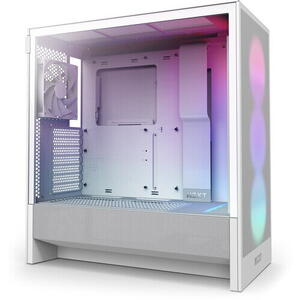 Carcasa NZXT H5 Flow RGB (2024), Mid-Tower, ATX, Alb