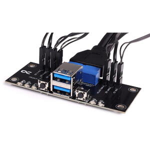 Alphacool ES Front I/O-Panel, 2xUSB 3.0