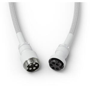 Glorious cablu tastatura Coiled Ghost, USB-C - USB-A, 1.37m, Alb