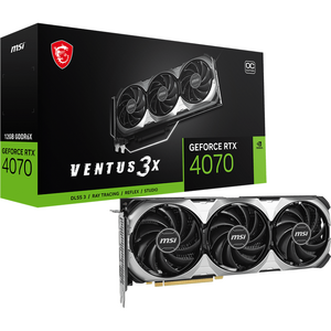 MSI GeForce RTX 4070 VENTUS 3X E 12G OC, GDDR6, 192-bit, Negru