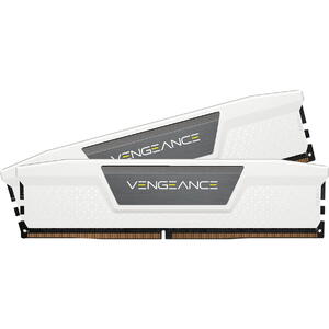 Corsair Memorie DDR5, 32 GB, KIT 2 x 16 GB, 6000MT/s, C30, 1.4V, Alb, VENGEANCE