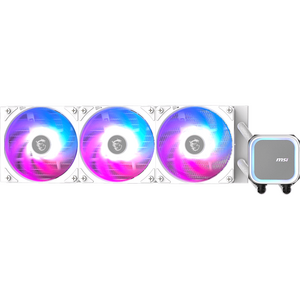 Cooler MSI MAG CORELIQUID A13 360 WHITE, Racire cu lichid, AIO 360mm, RGB, Intel/ AMD, Alb
