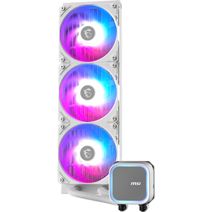 Cooler MSI MAG CORELIQUID A13 360 WHITE, Racire cu lichid, AIO 360mm, RGB, Intel/ AMD, Alb