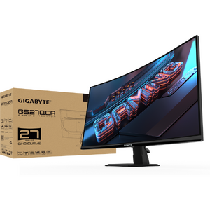 Monitor GIGABYTE GS27QCA , 27", VA, QHD, 2560 x 1440, 180Hz , HDMI, Display Port, Curbat, 1ms, Negru
