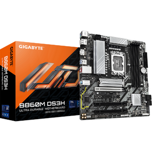 Placa de baza GIGABYTE B860M DS3H, LGA1851, DDR5, Negru/Gri