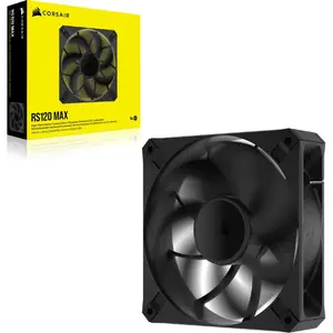 Ventilator Corsair RS120 MAX 120mm PWM, 2000 RPM, Negru
