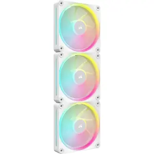 Ventilator Corsair iCUE LINK LX120 RGB 120mm PWM, 400 - 2400 RPM, Triple Pack, Alb