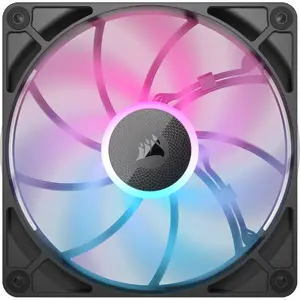 Ventilator Corsair iCUE LINK RX120 MAX RGB 120mm PWM, 400 - 2000 RPM, Triple Pack, Negru
