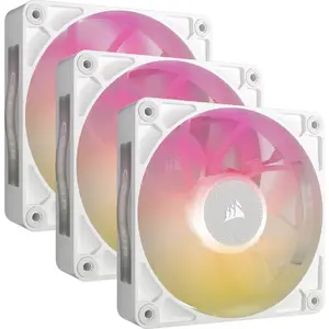 Ventilator Corsair iCUE LINK RX120 MAX RGB 120mm PWM, 400 - 2000 RPM, Triple Pack, Alb