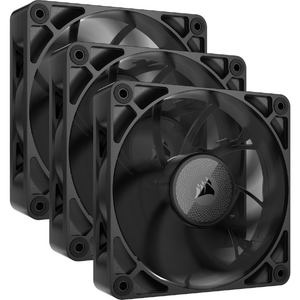 Ventilator Corsair iCUE LINK RX120 MAX 120mm PWM, 400 - 2000 RPM, Triple Pack, Negru