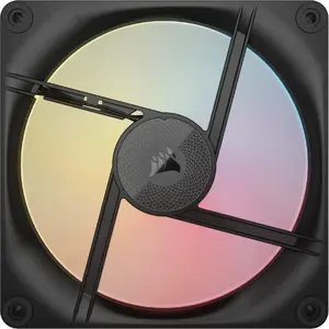 Ventilator Corsair iCUE LINK LX120-R RGB 120mm PWM Reverse, 2400 RPM, Triple Pack, Negru