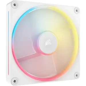 Ventilator Corsair iCUE LINK LX120-R RGB 120mm PWM Reverse, 2400 RPM, Triple Pack, Alb
