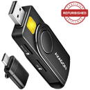 Cititor carduri CRE-SMP2A, USB Smart Card & SD/microSD/SIM Card PocketReader Resigilat/Reparat