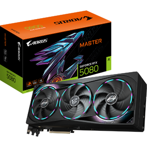 GIGABYTE AORUS GeForce RTX 5080 MASTER 16G, GDDR7, 256 bit, Negru