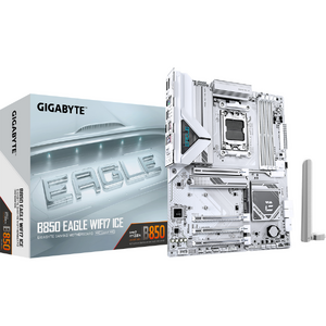 Placa de baza GIGABYTE B850 EAGLE WIFI7 ICE, AM5, DDR5, Wi-Fi, BT, ATX, Alb