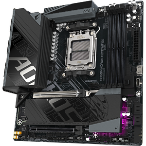 Placa de baza GIGABYTE B850M AORUS ELITE WIFI6E, AM5, DDR5, Wi-Fi, BT, mATX, Negru
