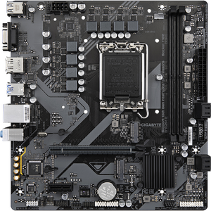 Placa de baza GIGABYTE B760M E, Socket 1700, DDR5, mATX, Negru