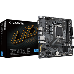 Placa de baza GIGABYTE B760M E, Socket 1700, DDR5, mATX, Negru