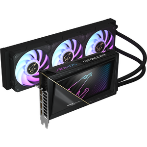 GIGABYTE AORUS GeForce RTX 5090 XTREME WATERFORCE 32G, 512 bit, GDDR7, Radiator 360mm, Negru