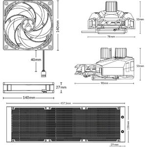 Cooler ARCTIC Liquid Freezer II - 420 Resigilat/Reparat