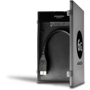 AXAGON Rack Extern ADSA-1S6, USB 3.0,  SATA 6G UASP, HDD Adaptor Extern, 2.5", Negru Resigilat/Reparat