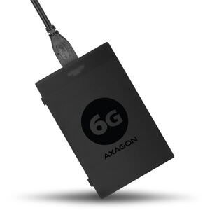 AXAGON Rack Extern ADSA-1S6, USB 3.0,  SATA 6G UASP, HDD Adaptor Extern, 2.5", Negru Resigilat/Reparat